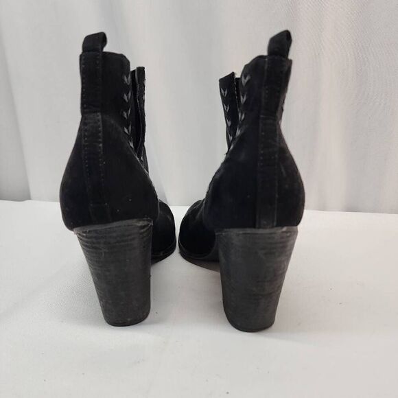 Carlos by Carlos Santana Size 10 Whitley Lt. Doe Womens Ankle Booties Black - Picture 5 of 12